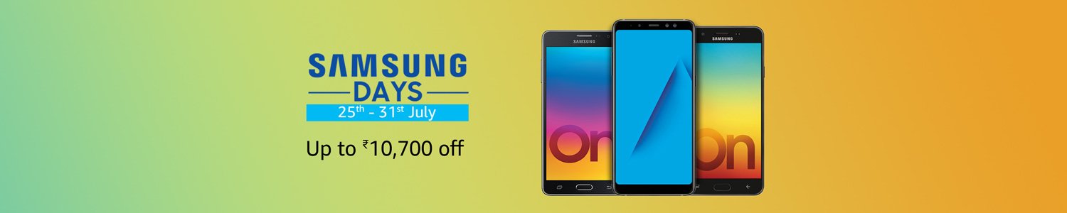 Amazon - Samsung Days Sale Upto Rs.10700 Discount + 10% EMI Cashback