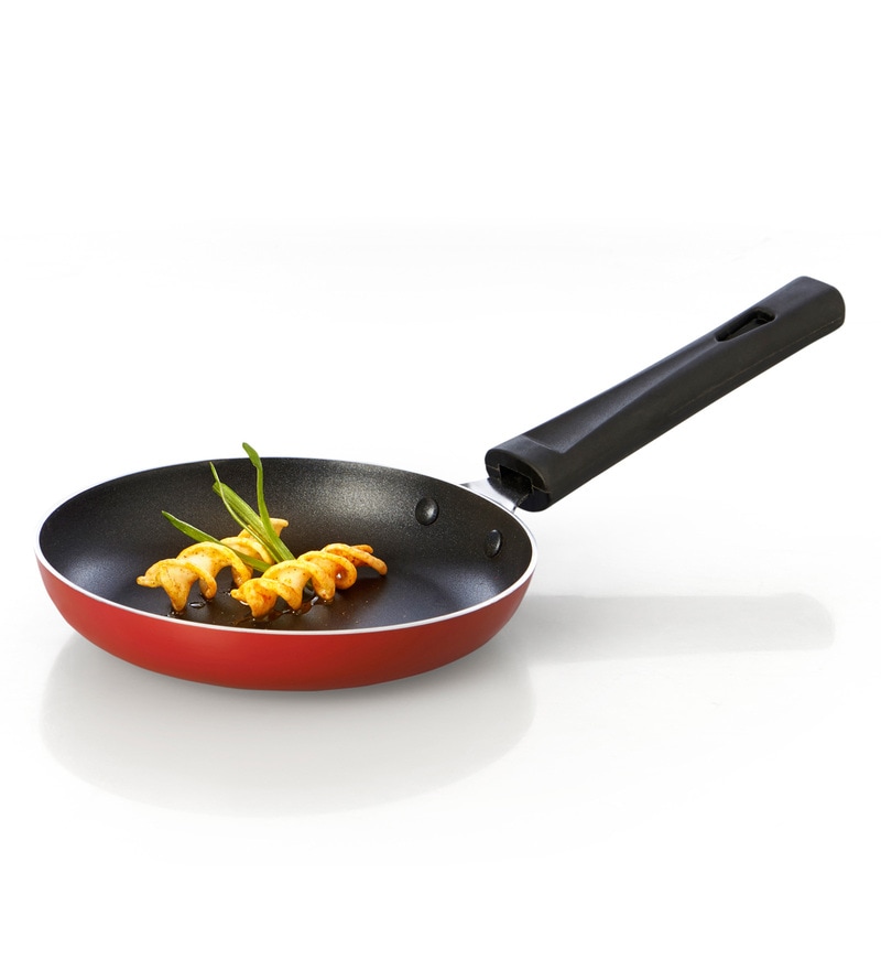Anjali Mini Red Matte Frying Pan, 2.2 mm