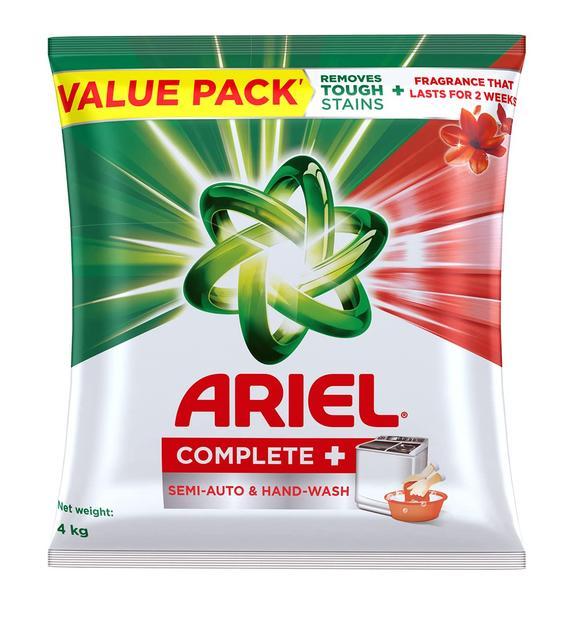 Ariel Complete Detergent Powder 4 kg + 1 KG Sugar @ Rs.612 + Free Delivery