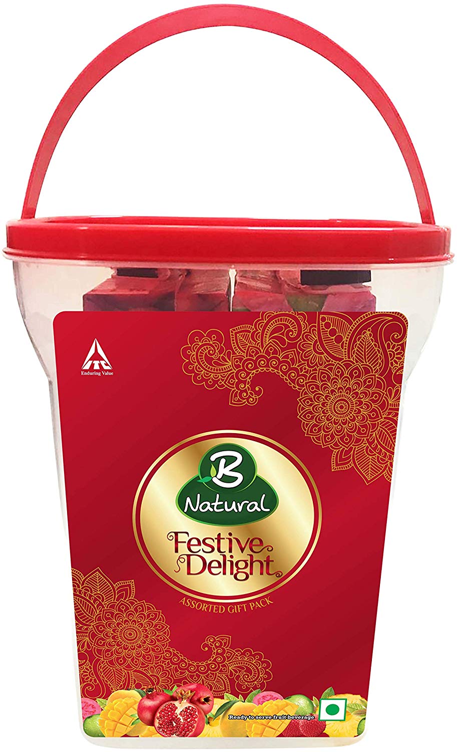 B Natural Festive Delight Festive Delight Utility Gift Pack with Plastic Container, 2 L