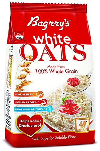 Bagrry's White Oats, 1kg Pouch with free Bagrry's White Oats 200g