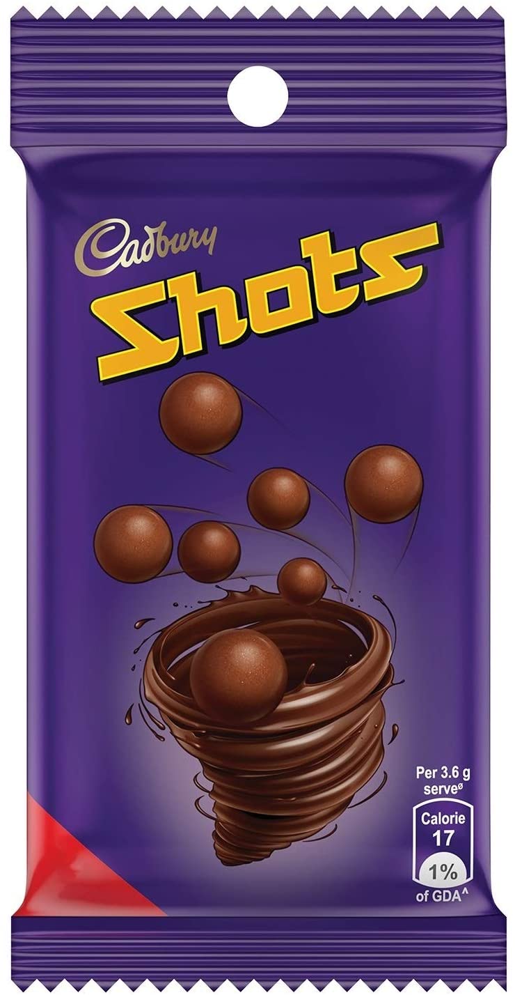 Cadbury Dairy Milk Chocolate Shots, 18 gm [Pack of 48]