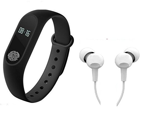 Easypro Bluetooth M2 Fitness Band With Heart Rate Sensor Smart Band And Fitness Tracker Free Earphone