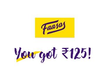 Faasos - Register & Get 125 Credits Worth Rs.125
