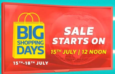 Flipkart -  Big Shopping Days From 16th - 19th July