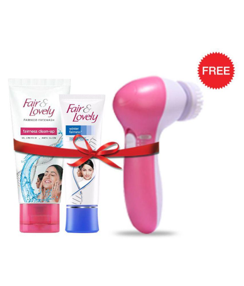 FREE JSB Face Massager with Fair & Lovely Fairness Face Wash 100 g & Winter Fairness Face Cream 80 g