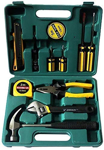 GION 12 in 1 Hand Tool Kit Professional kit with Storage Case Home Office Work Repair Tool Kit