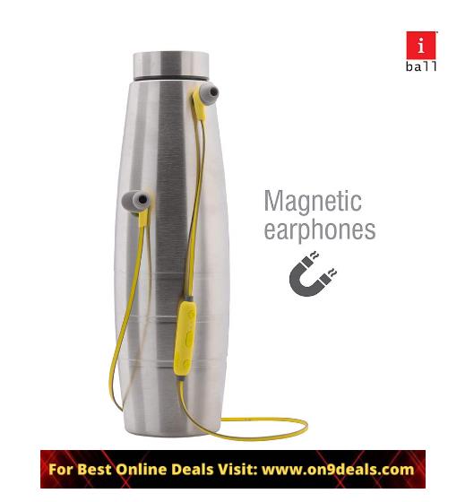 iBall EarWear Sporty Wireless Bluetooth Headset with Mic for All Smartphones