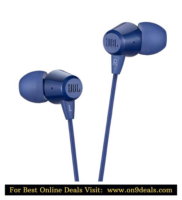 JBL C50HI in-Ear Headphones with Mic (Renewed)