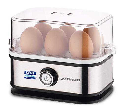 KENT 16069 Super Egg Boiler 400W | Boils Upto 6 Eggs at a Time | 3 Boiling Modes | Automatic Turn-Off