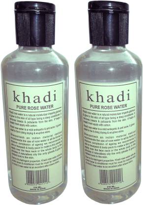 Khadi Herbal Pure Rose water -Twin pack  (420 ml)