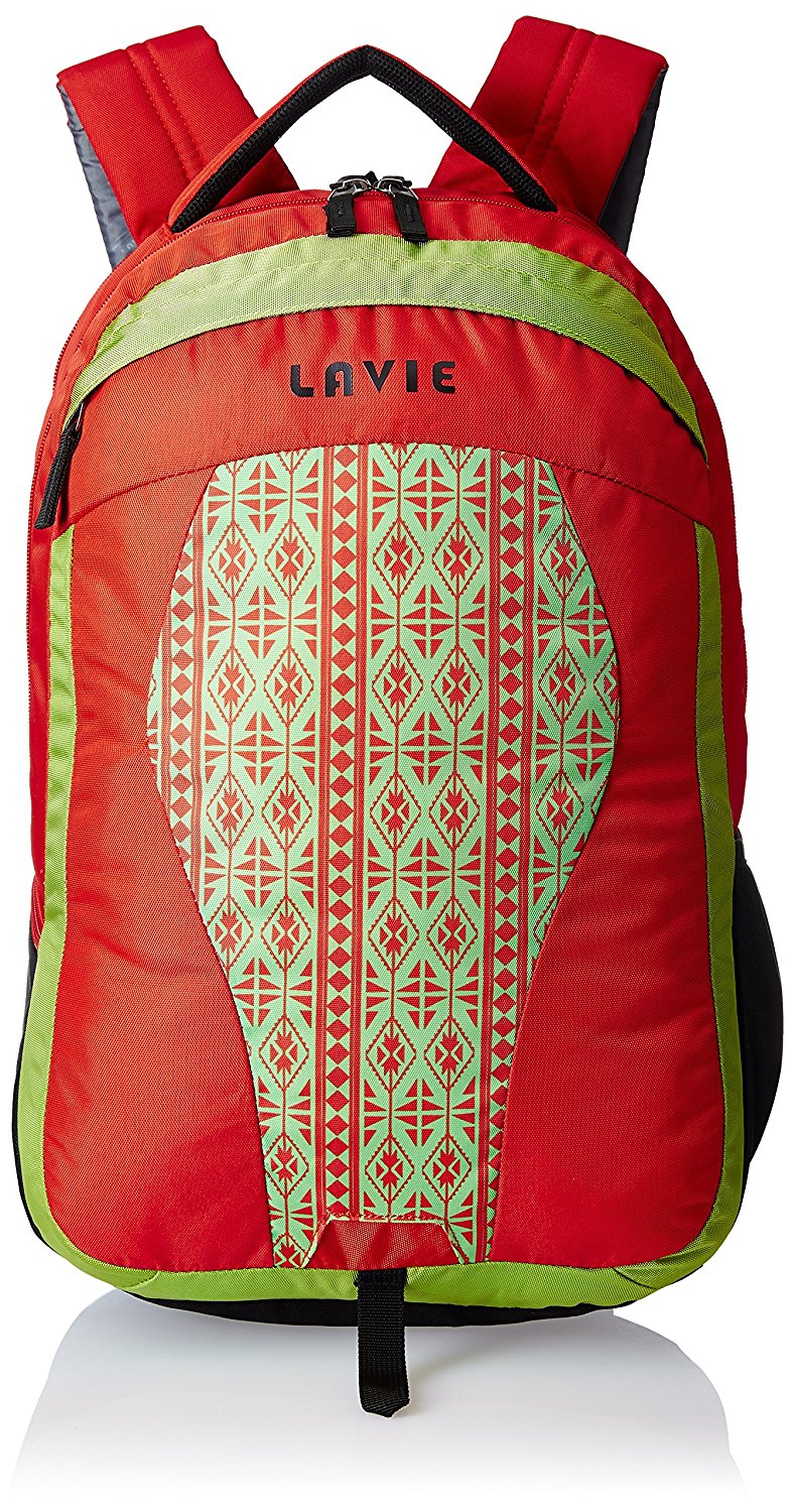 Lavie Orange Laptop Backpack