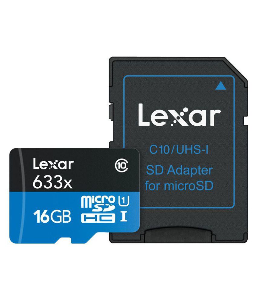 Lexar 16GB 633x Micro SD Memory Card Upto 95 Mbps Speed