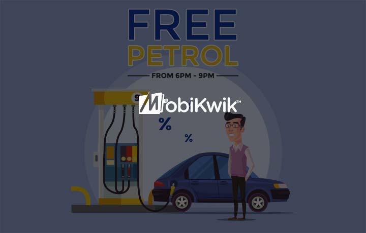 Mobikwik - Free petrol from 6PM - 9PM! 100% Supercash