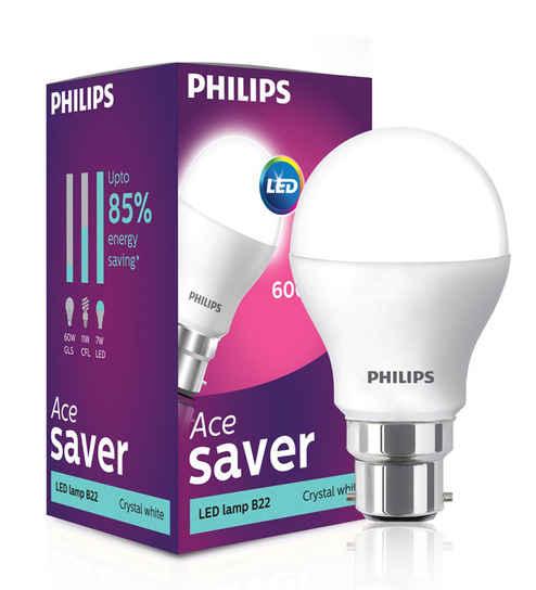 Philips B22 White 7W LED Bulb