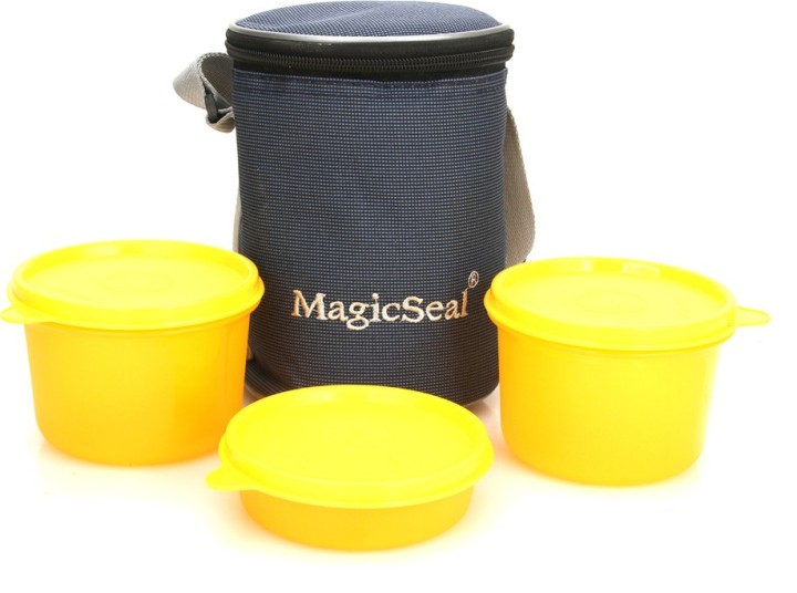 Polyset Magic SeaL - Delux 3 Containers Lunch Box (620 ml)