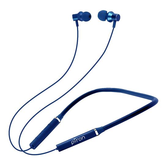 pTron Tangentbeat Bluetooth 5.0 Wireless Headphones with Deep Bass Passive Noise Cancelation & Mic