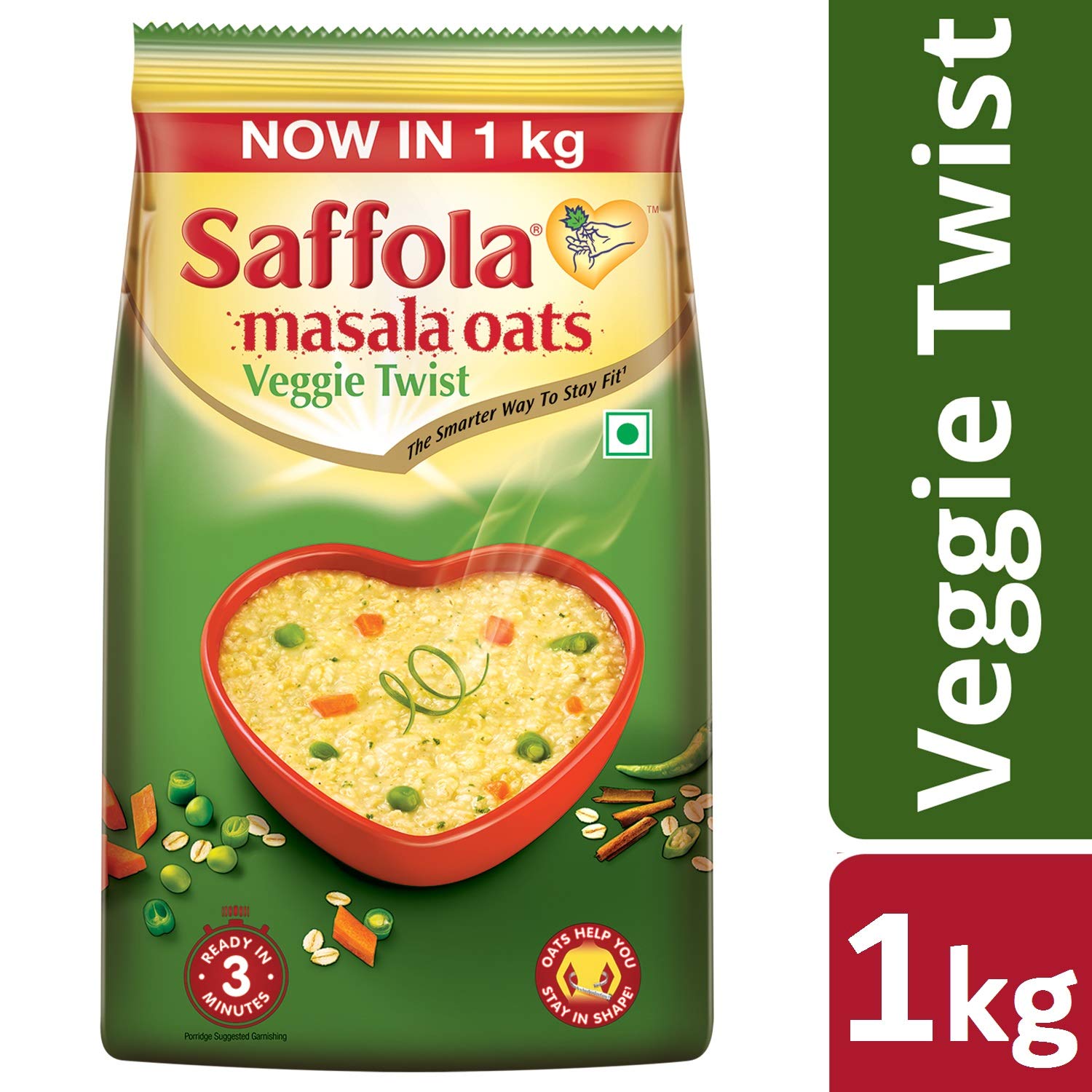 Saffola Masala Oats, Veggie Twist 1 kg