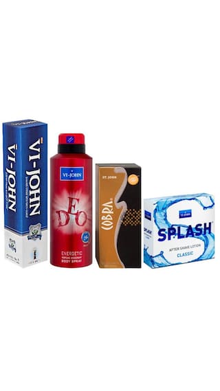 Shaving Cream 125 GM & ASL Splash & VI-JOHN Deo Energetic + Cobra Perfume 15ml