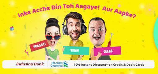 Shopclues - 6th Anniversary Ache Din Sale Sale  Upto 66% Discount + Wallet & Bank Offers