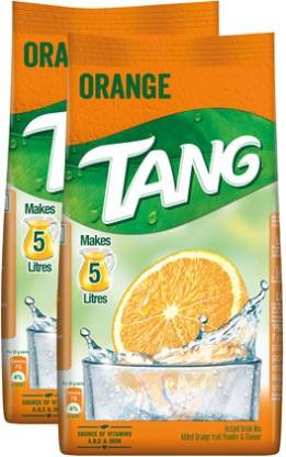 Tang Orange Instant Drink Mix, 500g(Each)  (1 kg, Pack of 2)