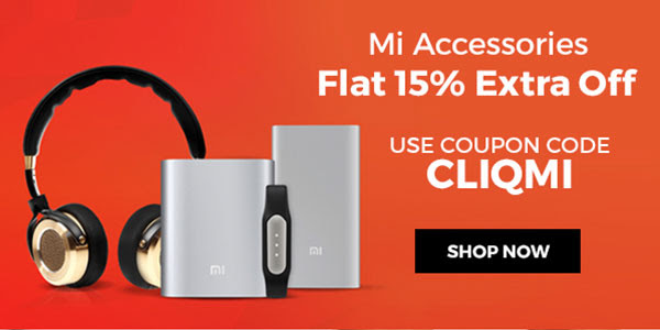 TataCliq - MI Accessories Extra 15% Off