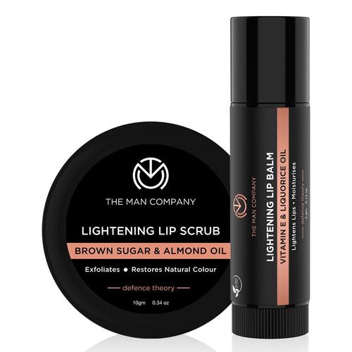 The Man Company Lip lightening Combo (Lip Balm + Lip Scrub)
