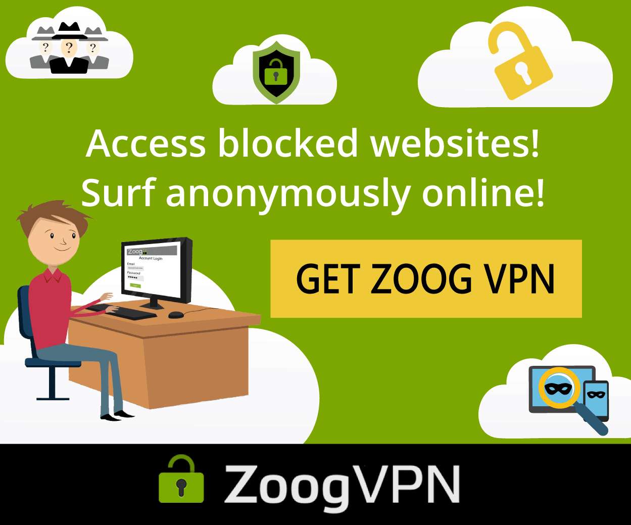 Zoog VPN for PC & Android Licence Free For 6 Months