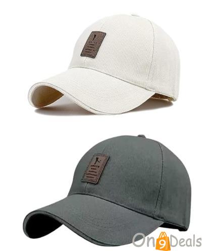 Baseball Caps (Pack Of 2) At INR 195 Soft Cotton Adjustable Unisex Cap For Men And Women