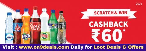 Coke 2021 Scratch and win upto Rs.60
