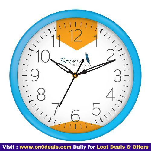 Story@home Round Shape Wall Clock For Home/kitchen/living Room/bedroom/office