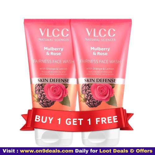 VLCC Mulberry & Rose Facewash - 150ml X 2 | Buy One Get One (300ml)