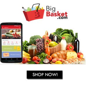 Bigbasket - Rs.100 cashback on Rs.800 through Freecharge