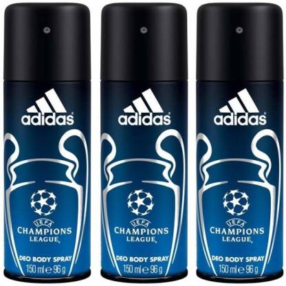 Adidas Champion Leauge Deodorants Pack of 3 Deodorant Spray - for Men