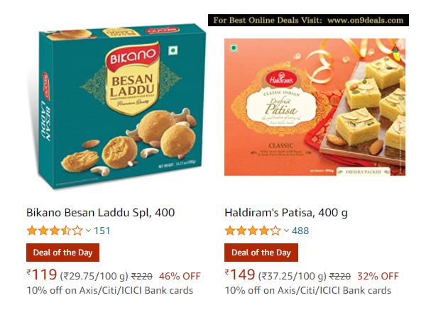 Amazon - BIKANO or Haldiram’s  25% Off or more From Rs.119