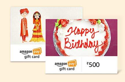 Amazon Gift Voucher - 10% Cashback up to Rs.100 on Email Gift Cards