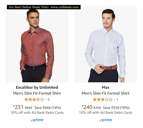 Amazon - Men's Shirts Under Rs.300