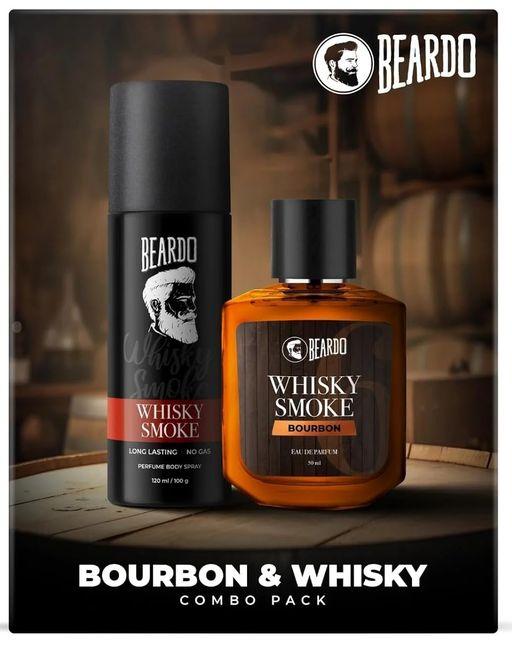 Beardo Whisky Smoke Deodorant 120ml & Bourbon Perfume 50ml for Men Giftset