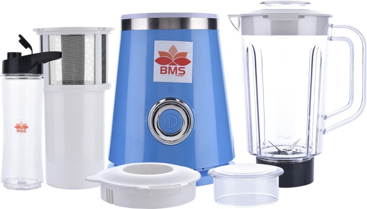 BMS Lifestyle GRINDER Blender, Smoothie Blender 550 Watt with Travel Lid for Smoothies and Shakes, , Mixer Blender with Sport Bottles, BPA Free, 550 Juicer Mixer Grinder