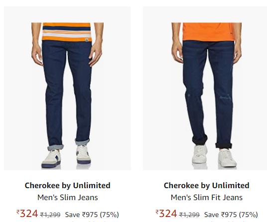 Cherokee Men's Jeans 75% Discount From Rs.324