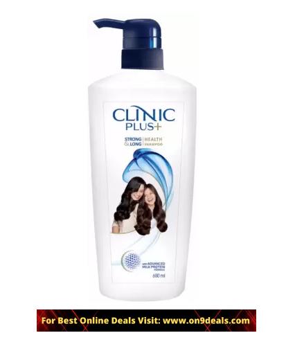 Clinic Plus Strong & Long Health Shampoo  (650 ml) + 1kg Salt + 500gms Dal + 500gms Sugar @ Rs.284