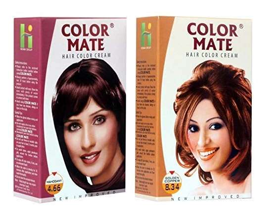 Color Mate Cream Hair ColorGolden Copper  Pack of 2  Hair cream Hair  color Hair updos