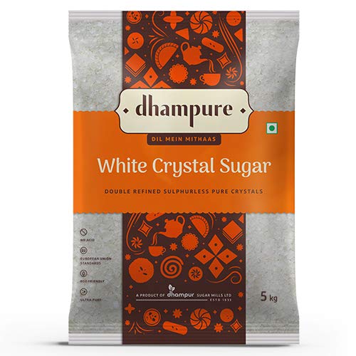 Dhampure White Crystal Sugar, 5kg