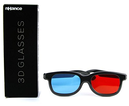 DOMO CM230B nHance for Anaglyph 3D Video Passive Cyan and Magenta Red & Blue 3D Glasses