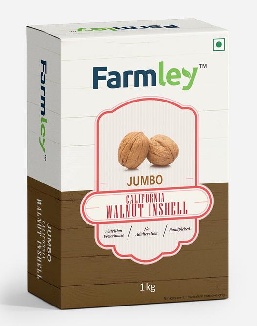 FARMLEY Jumbo California Walnut Inshell 1kg Pack