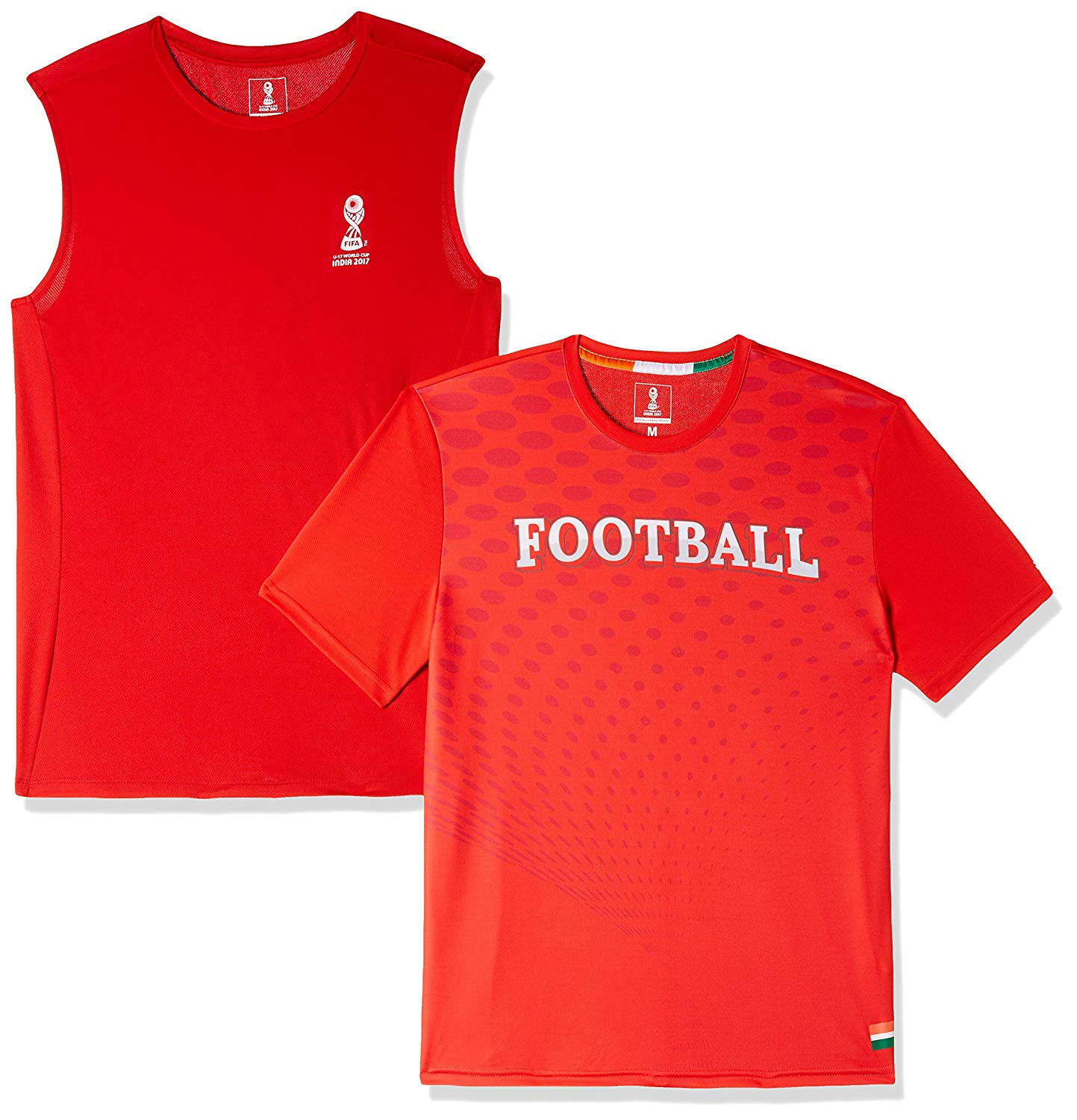 FIFA Men's Printed Slim Fit T-Shirt (Pack of 2) Flat 80% Discount @ Rs.199