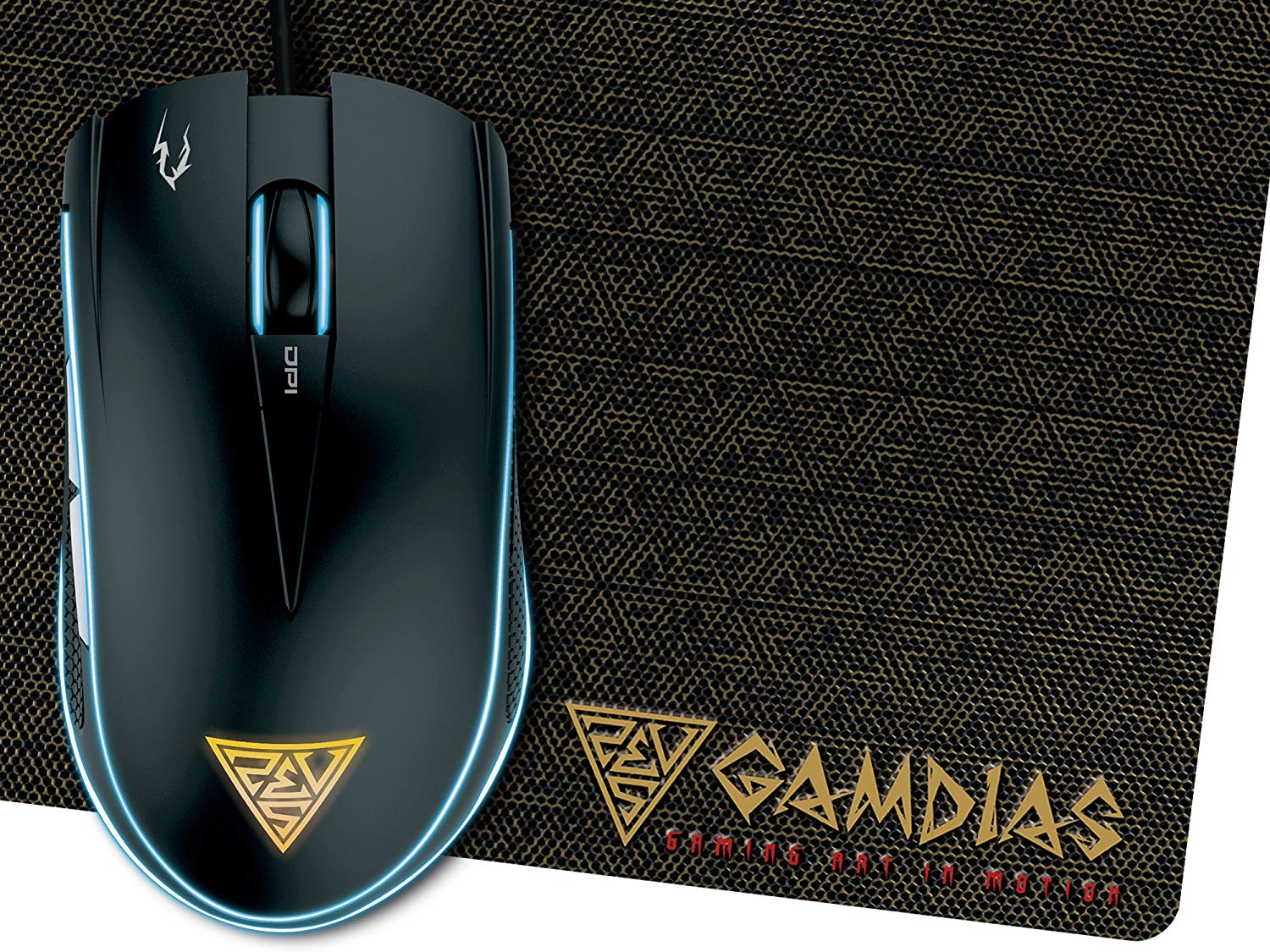 GAMDIAS Zeus E1 Dual RGB Gaming Mouse with Mouse Pad