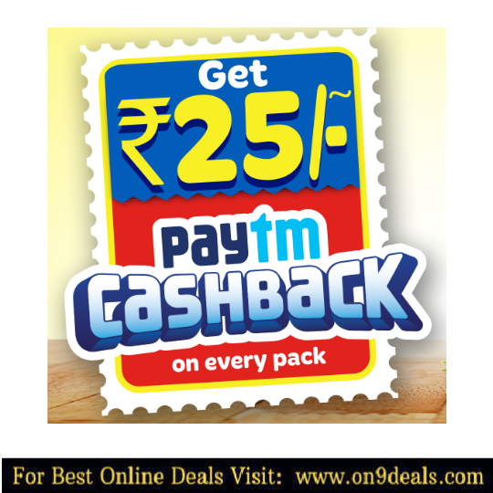 Get Rs.25 Paytm Cashback On Purchase Of Maggi Pasta worth Rs.25.