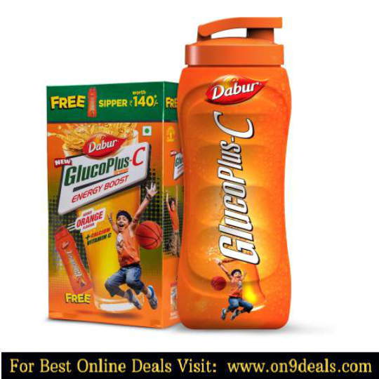 GlucoPlus-C Energy Drink  (1 kg, Orange Flavored)
