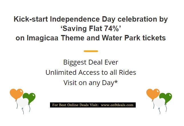 Imagicaa Loot Offer Flat 74% Discount on Tickets Starting From Rs.259 Only Valid for 1 Year